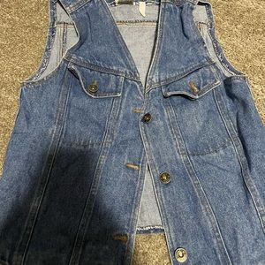 Denim vest size small